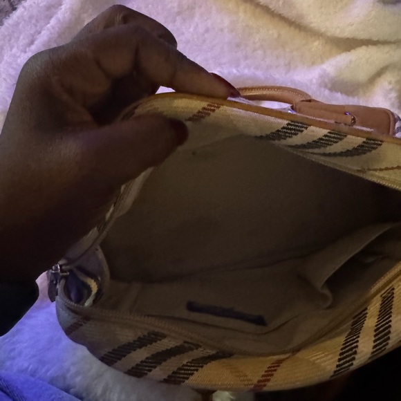 Burberry Beige and Brown Checkered Bag - Picture 1 of 7